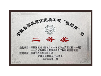 上饶荣获2025“徽园杯”奖二等奖
